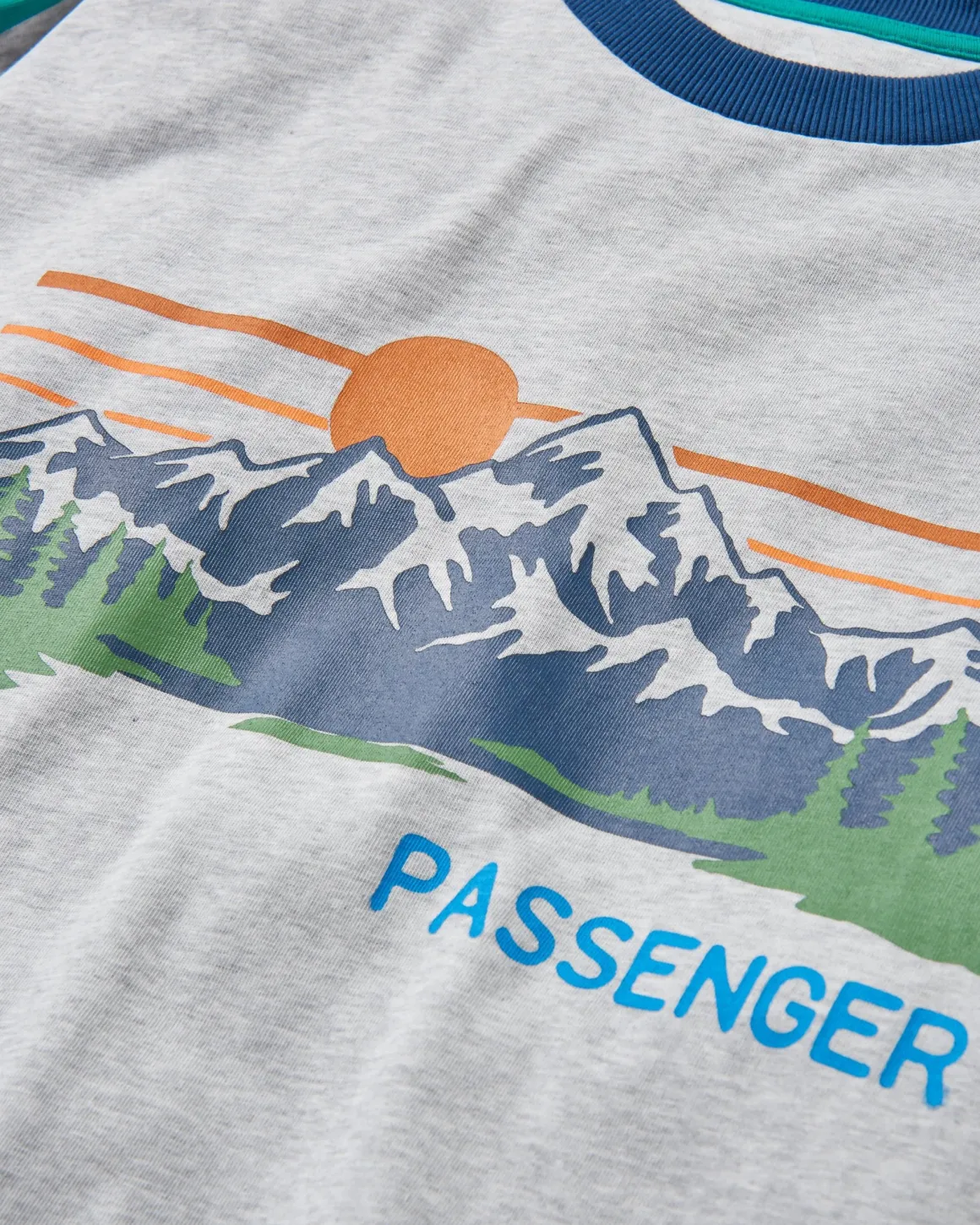 Hilltop Organic Cotton Long Sleeve T-Shirt - Grey Marl