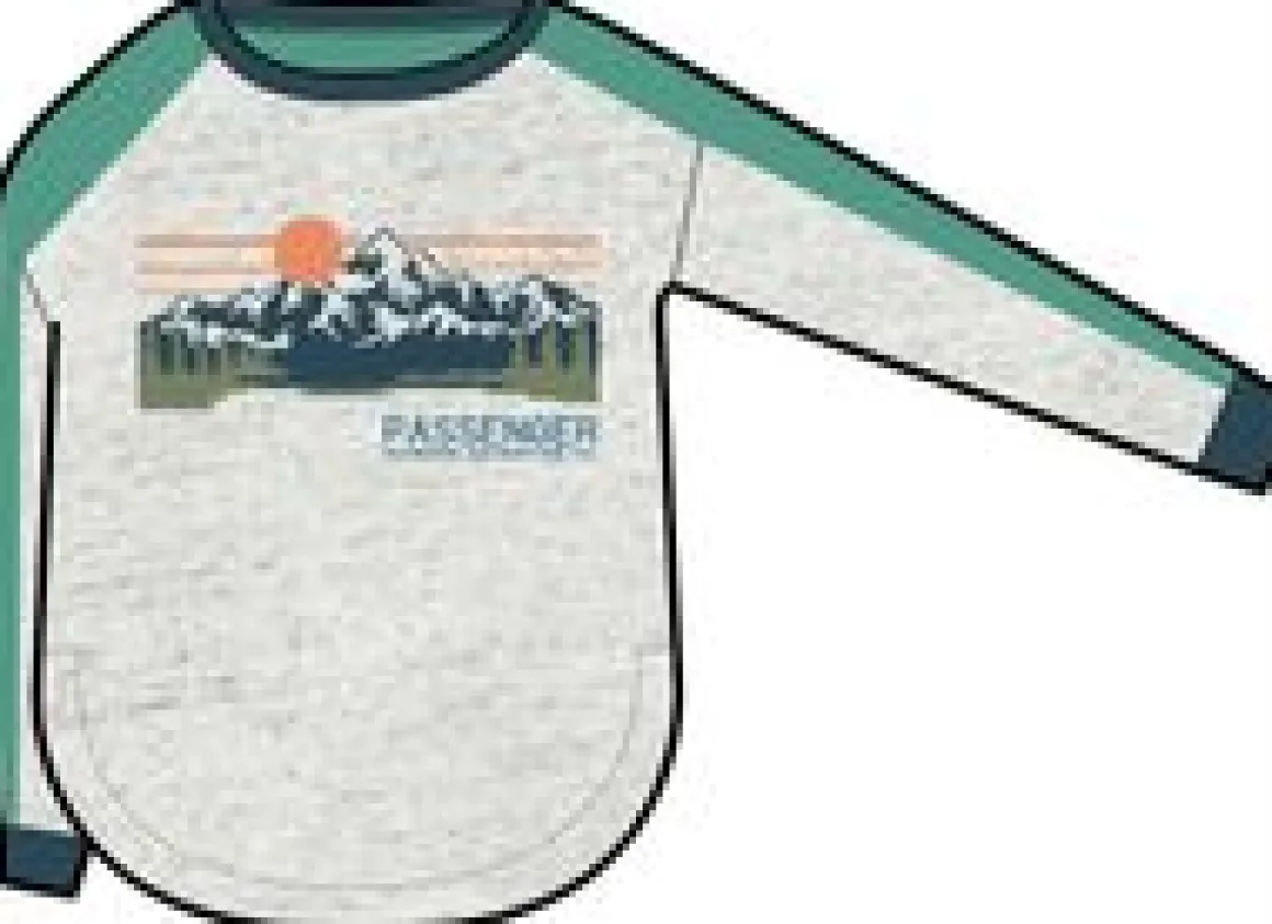 Hilltop Organic Cotton Long Sleeve T-Shirt - Grey Marl