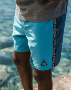 Hollow Recycled Boardshorts - Blue Pool