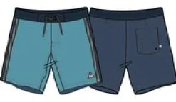 Hollow Recycled Boardshorts - Blue Pool