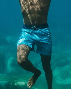 Hollow Recycled Boardshorts - Blue Pool