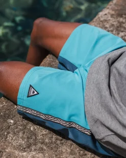 Hollow Recycled Boardshorts - Blue Pool