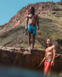 Hollow Recycled Boardshorts - Blue Pool