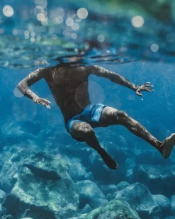 Hollow Recycled Boardshorts - Blue Pool