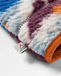 Home Half Zip Recycled Sherpa Fleece - Mount Scenic Azure Blue