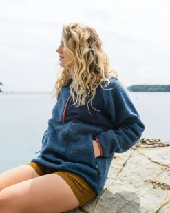 Home Recycled Sherpa Fleece - Dark Denim