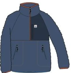 Home Recycled Sherpa Fleece - Dark Denim