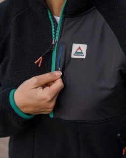 Home Recycled Sherpa Fleece - Black