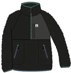 Home Recycled Sherpa Fleece - Black