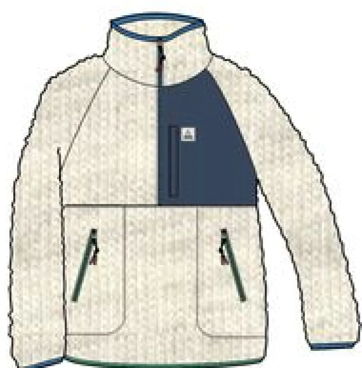 Home Recycled Sherpa Fleece - Oatmeal