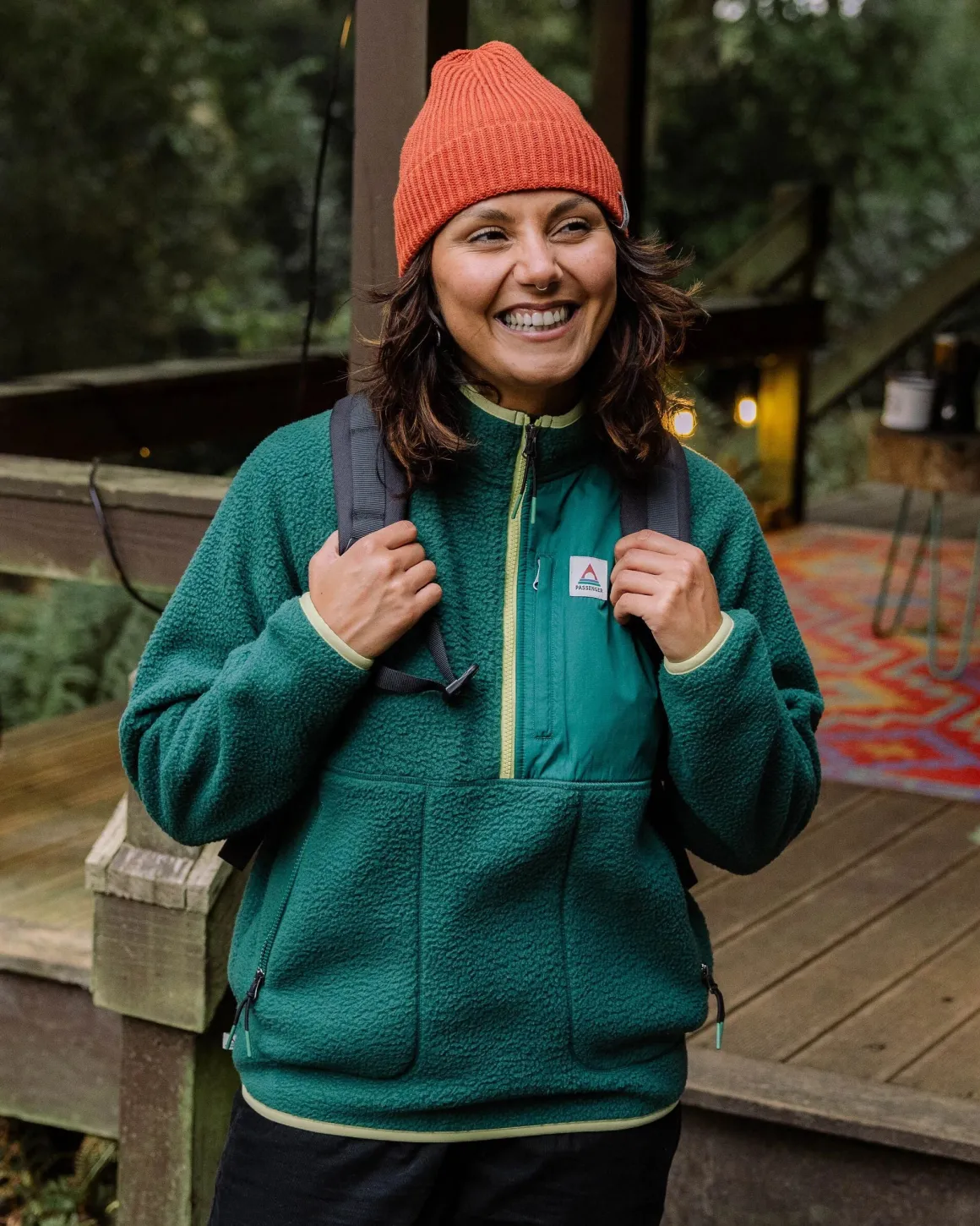 Home Recycled Sherpa Fleece - Rain Forest