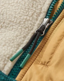 Home Recycled Sherpa Fleece - Rain Forest/ Oatmeal