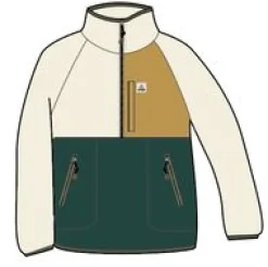 Home Recycled Sherpa Fleece - Rain Forest/ Oatmeal