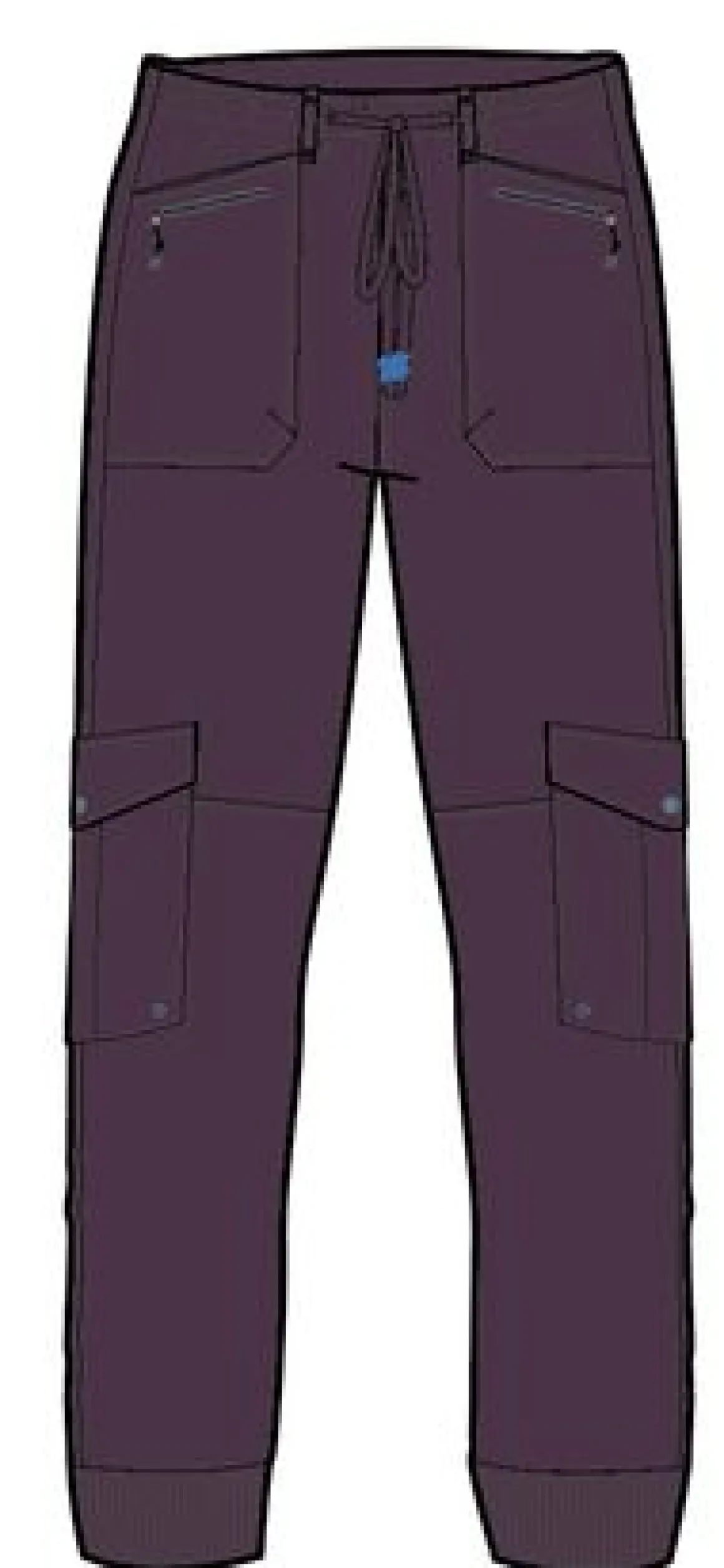 Hydrilla Organic Cotton Pants - Deep Plum
