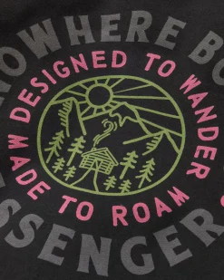 In The Woods Long Sleeve Hoodie - Black