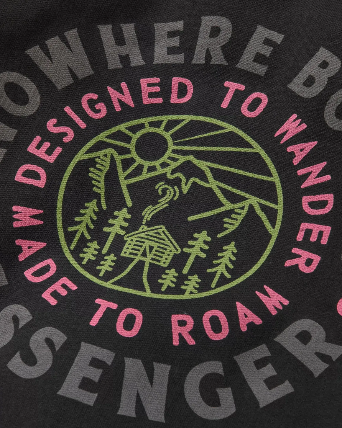 In The Woods Long Sleeve Hoodie - Black