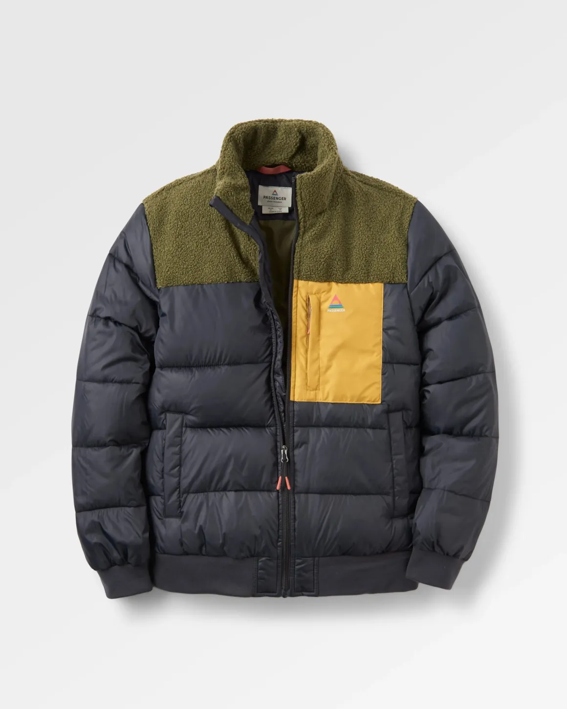 Journey Recycled Insulated Jacket - Black/Khaki Green