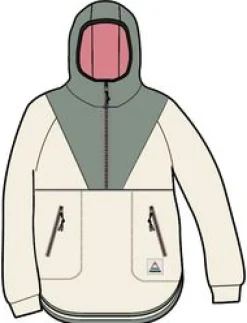 Juana Recycled Polar Hooded Fleece - Oatmeal