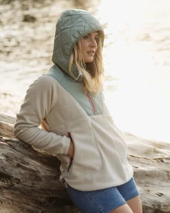 Juana Recycled Polar Hooded Fleece - Oatmeal