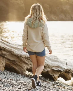 Juana Recycled Polar Hooded Fleece - Oatmeal