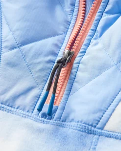 Juana Recycled Polar Hooded Fleece - Tie Dye Cornflower