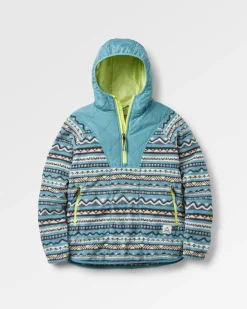 Juana Recycled Polar Hooded Fleece - Mountain Geo Arctic