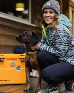 Juana Recycled Polar Hooded Fleece - Mountain Geo Arctic