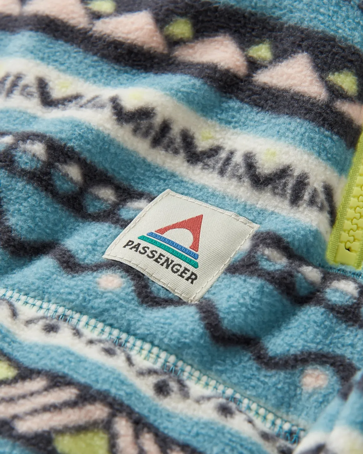 Juana Recycled Polar Hooded Fleece - Mountain Geo Arctic