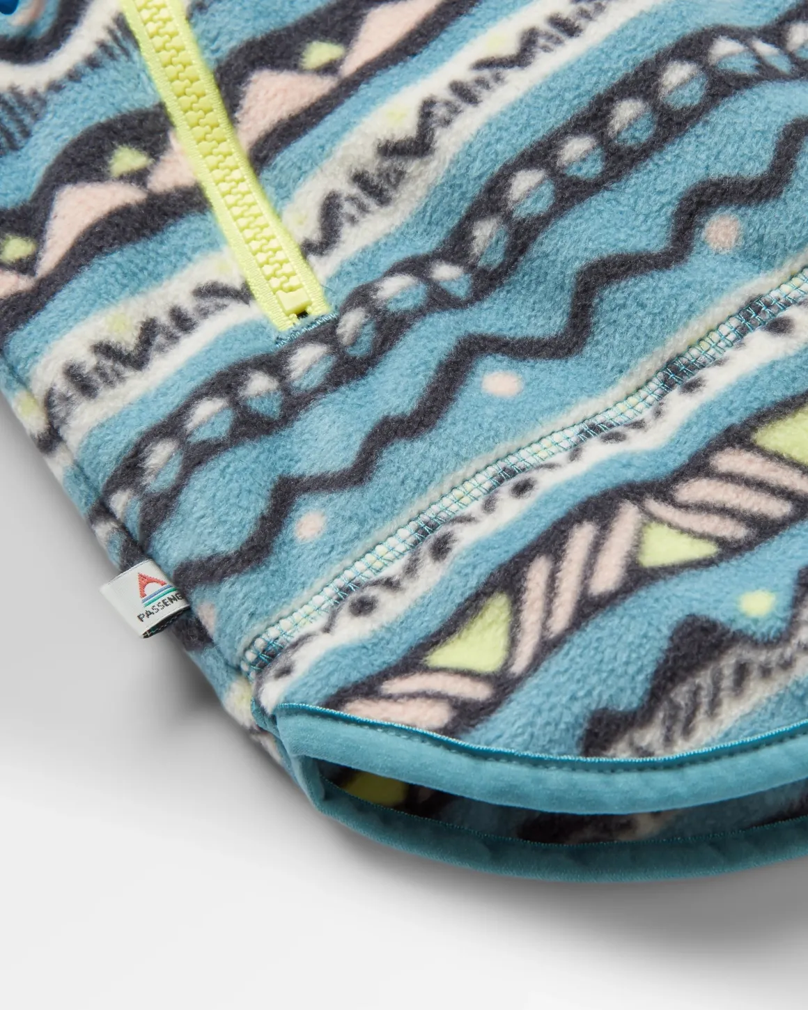 Juana Recycled Polar Hooded Fleece - Mountain Geo Arctic