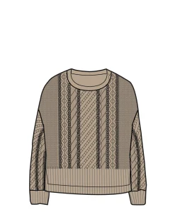 Juniper Recycled Knitted Sweater - Biscuit