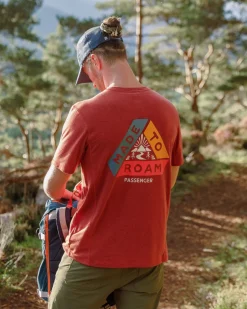 Kirkwood Textured Active T-Shirt - Red Ochre