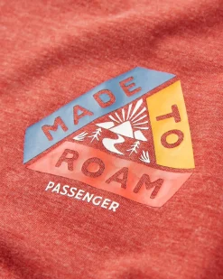 Kirkwood Textured Active T-Shirt - Red Ochre