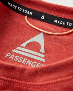 Kirkwood Textured Active T-Shirt - Red Ochre