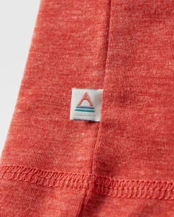 Kirkwood Textured Active T-Shirt - Red Ochre