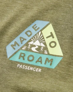 Kirkwood Textured Active T-Shirt - Khaki Green