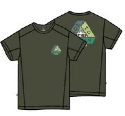 Kirkwood Textured Active T-Shirt - Khaki Green