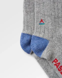 Koa Recycled Crew Socks - Gray Marl