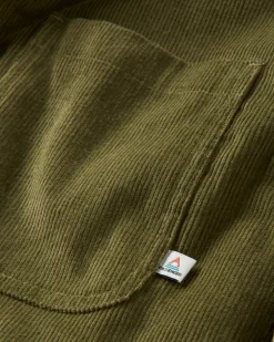 Kodiak 2.0 Sherpa Lined Cord Shirt Jacket - Khaki Green