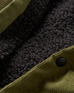Kodiak 2.0 Sherpa Lined Cord Shirt Jacket - Khaki Green