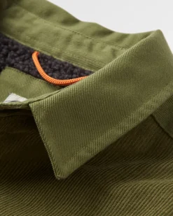 Kodiak 2.0 Sherpa Lined Cord Shirt Jacket - Khaki Green