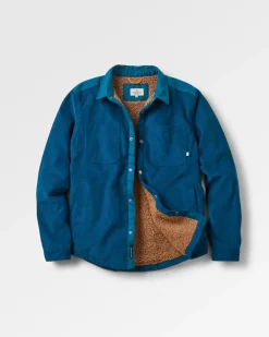 Kodiak 2.0 Sherpa Lined Cord Shirt Jacket - Tidal Blue