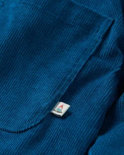Kodiak 2.0 Sherpa Lined Cord Shirt Jacket - Tidal Blue