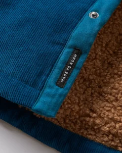 Kodiak 2.0 Sherpa Lined Cord Shirt Jacket - Tidal Blue