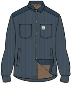 Kodiak 2.0 Sherpa Lined Cord Shirt Jacket - Tidal Blue
