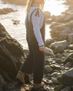 Lazy Day Overalls - Faded Black