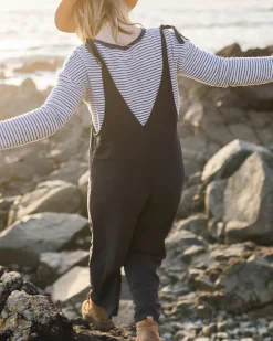 Lazy Day Overalls - Faded Black