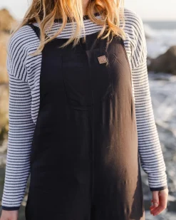Lazy Day Overalls - Faded Black