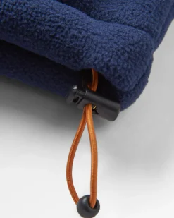 Loch Hooded Recycled Polar Fleece - Rain Forest/Rich Navy