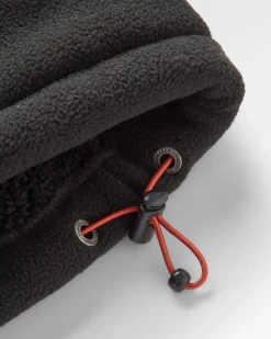 Loch Hooded Recycled Polar Fleece - Black