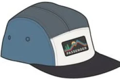 Made To Roam Recycled 5 Panel Hat - Charcoal Multi